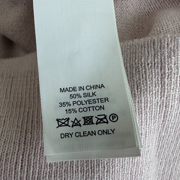 2/$30 Kate Spade Silk Blend Bow Neck Sweater Bell Sleeve Neutral Small #A1270 - Picture 7 of 9